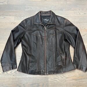 Vintage Wilson’s maxima brown leather jacket
